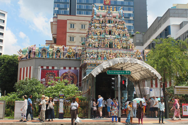 El templo Sri Veeramakaliamman en Little India