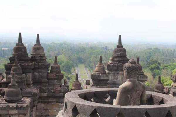 El magnífico templo Borobudur en Yogyakarta