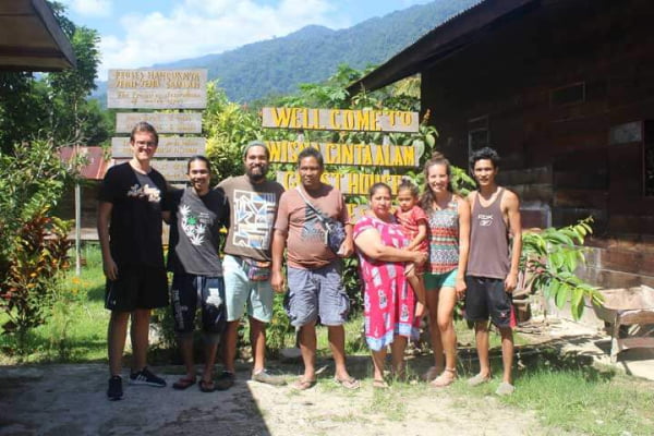 La familia de ecologistas Wisma Cinta Alam